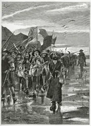 El torrente de los rebeldes - ilustración de Han de Islandia, siglo XIX