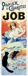 Cartel de papel de cigarrillos “Job” por Georges Meunier