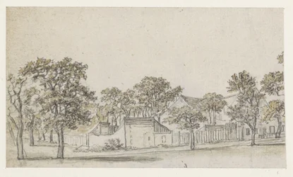 Grupo de casas entre árboles