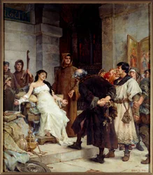 Un estigma en la Edad Media, 1885, Al. 2,6 x 3 m, Musée des Beaux-Arts de Nantes