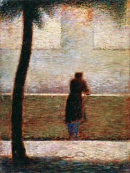 Un Hombre Apoyado en un Parapeto, ca. 1881