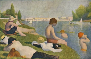 La Baignade, Bañistas en Asnieres, 1884, 1937