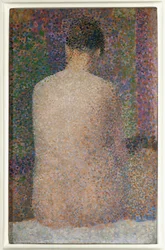 Modelo, vista trasera (óleo sobre lienzo)