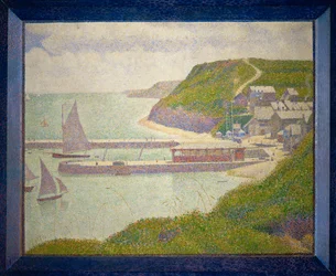 Port-en-Bessin, puerto exterior, marea alta (óleo sobre lienzo)