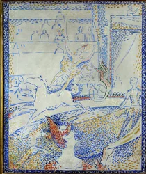 Boceto para el circo (pintura sobre lienzo)