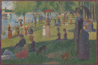 Estudio para Un domingo en La Grande Jatte, 1884