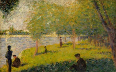 Estudio para Un domingo en La Grande Jatte, 1884