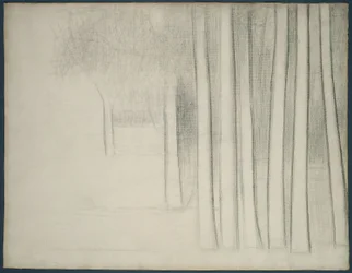 Troncos de árbol (estudio para La Grande Jatte)