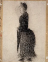 Mujer con una sombrilla