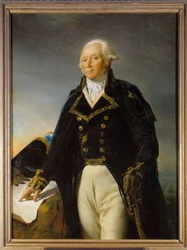 Retrato de François Christophe Kellermann (1735-1820), duque de Valmy, general en jefe del ejército de Mosela. Pintura de Georges Rouget (1784-1869) 1792