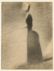 Una mujer pescando