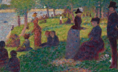 Boceto al óleo para "Un domingo en La Grande Jatte — 1884"