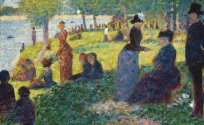 Boceto al óleo para "Un domingo en La Grande Jatte — 1884"