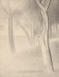 Árboles (estudio para La Grande Jatte)