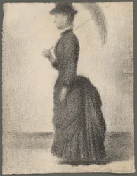 Mujer con sombrilla (estudio para La Grande Jatte)