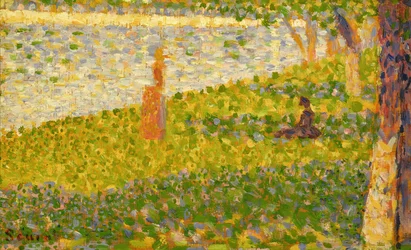 Mujeres en la Orilla del Río, estudio para La Grande Jatte, c.1885-86
