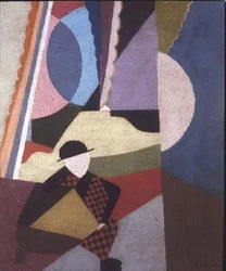 Hombre con un bastón