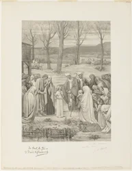 Vida pastoral de Santa Genoveva (panel central)