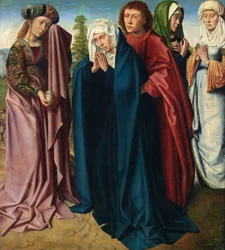 Mujeres santas (óleo sobre tabla)
