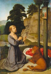 San Jerónimo en el desierto