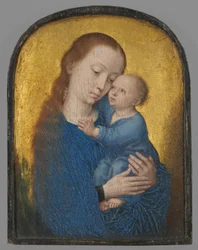 Parte de un díptico: María con el Niño