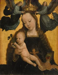 Virgen con el Niño y ángeles