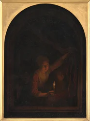 Niña con una vela