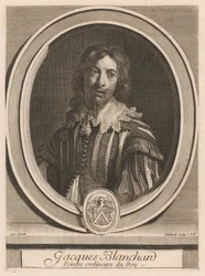 Jacques Blanchard, del libro Les hommes illustres ..., vol. II, de Charles Perrault
