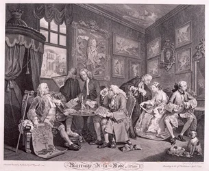 Matrimonio a la moda, 1745, placa I