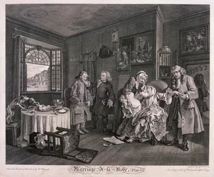 Matrimonio a la moda, Placa VI, 1745