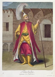Tchorbadji, capitán de los jenízaros, siglo XVIII