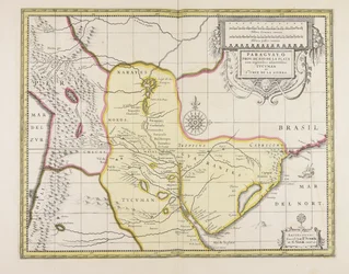Provincia Paraguaya del Río de la Plata con regiones adyacentes Tucumán y Santa Cruz de la Sierra