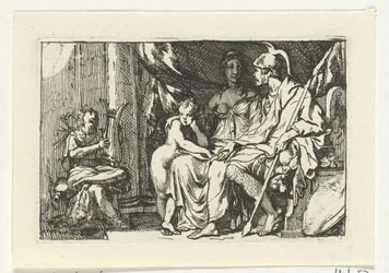 Eneas le cuenta a Dido sus aventuras. Historia de Dido y Eneas (título de la serie)