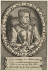 Juana de Albret, reina de Navarra, madre de Enrique IV de Francia