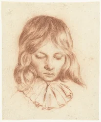 Niño con los ojos abatidos
