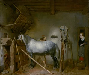 Caballo en un establo, c.1652-54