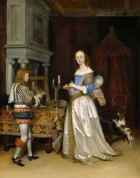 Dama en su tocador, c.1660