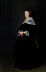 Retrato de una dama (óleo sobre tabla)