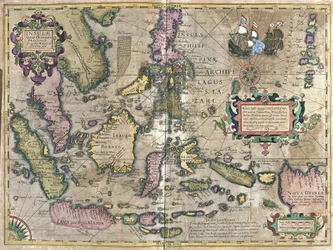 India Oriental con Borneo y Filipinas (grabado)
