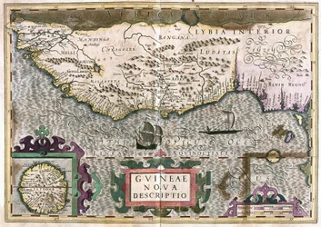 Guinea, Libia - África (grabado)