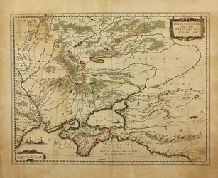 Quersoneso Táurico. Mapa de Crimea, 1595