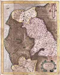 La costa desde Berck hasta Gravelines, Bélgica (grabado)