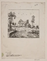 Paisaje con taberna