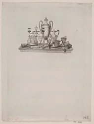 Composición de objetos de plata