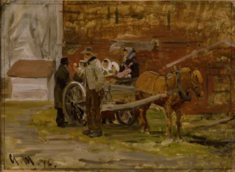 La carretilla de manzanas
