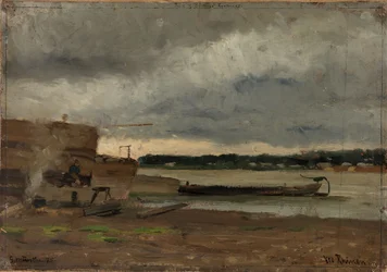 Vista del Rin cerca de Düsseldorf