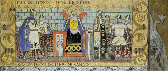 Asmund en el salón del rey