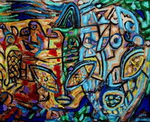 Alien abstracto,2019 (óleo sobre lienzo)