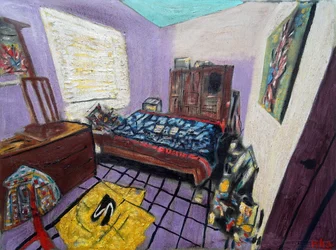 Art Crib, 2024 (óleo sobre lienzo)