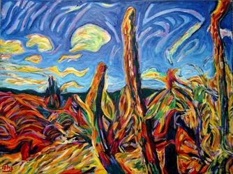Cape Winds, 2022 (óleo sobre lienzo)